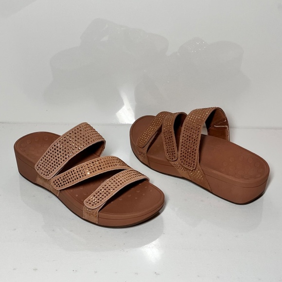 Vionic Alexis Rhinestone Slide Sandals Size 8 - Picture 2 of 15